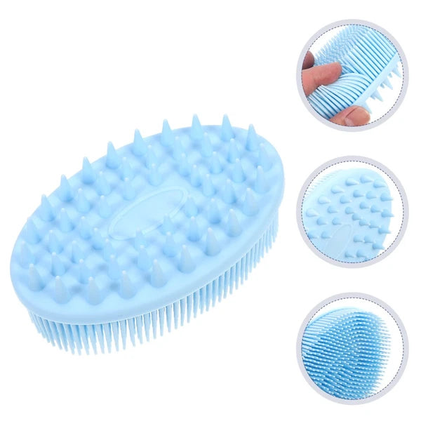 3 PCS Silicone Bath Brush Baby Body Brushes for Shower Shampoo Washing
