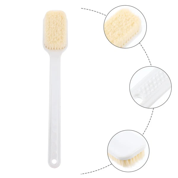 Back Scrub Brush Bath Bathing Accessories Long Handle for Shower Soft