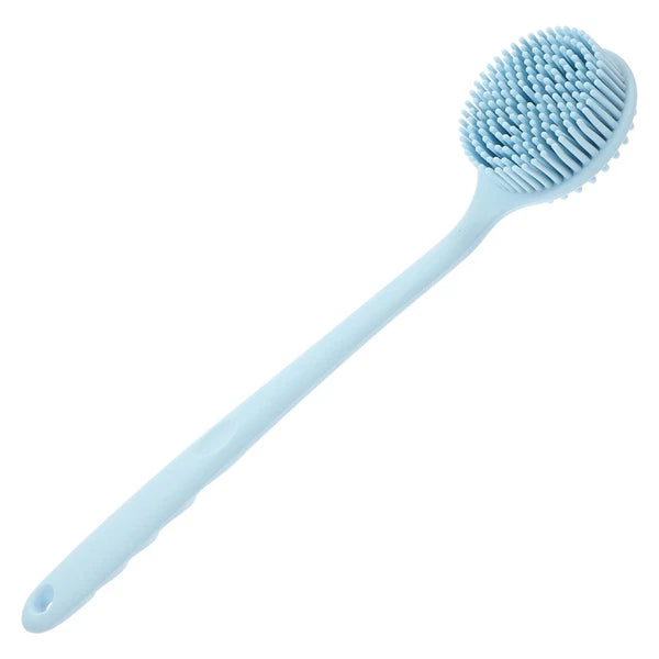 Silicone Bath Brush Man Back Cleaning Scrubber for Shower Long Handle