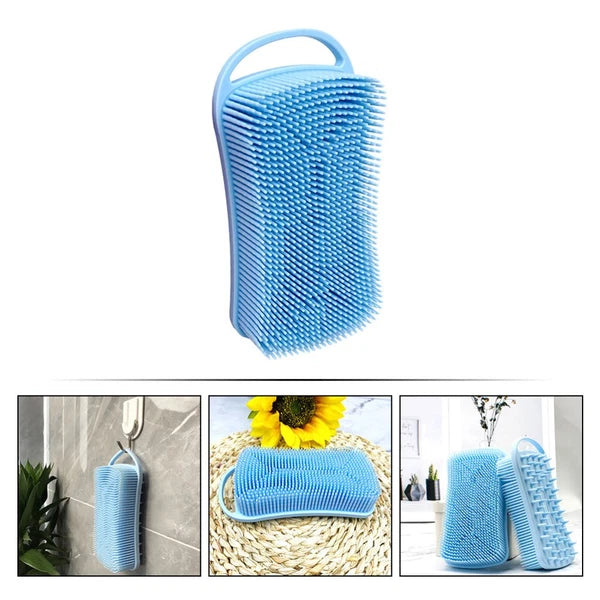 Silicone Bath Brush Shampoo Shower Scrubber for Nourishing