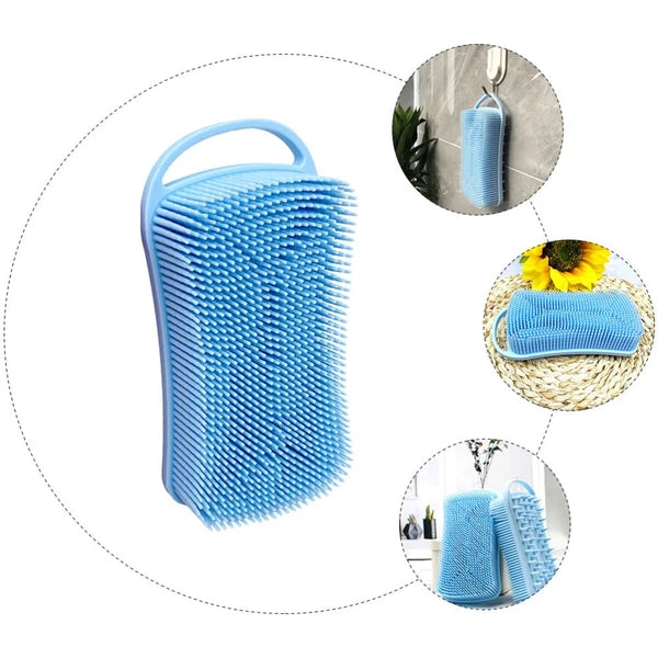 Silicone Bath Brush Shampoo Shower Scrubber for Nourishing