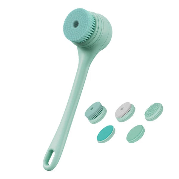 Electric Bath Brush Body Shower Brush with Long Handle Back Massage Cleaning