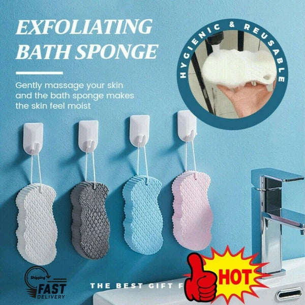 Super Soft Exfoliating Bath Sponge Ultra Soft Bath Body Shower Sponge Clean