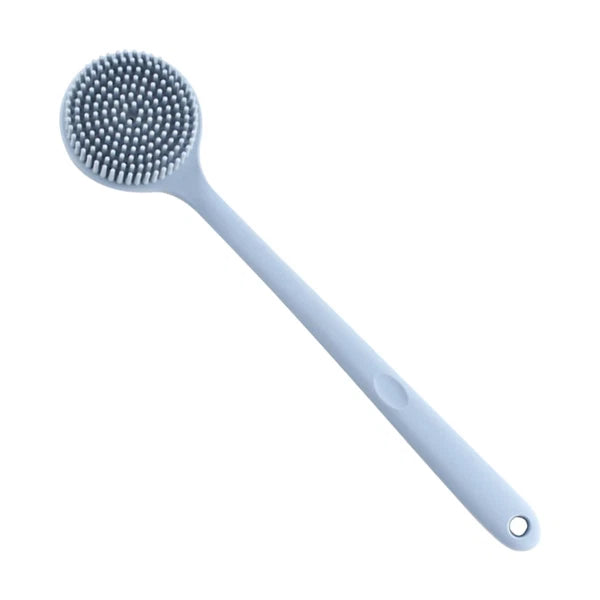Wood Back Brush Body Scrubber Bath Silicone Exfoliator for Shower