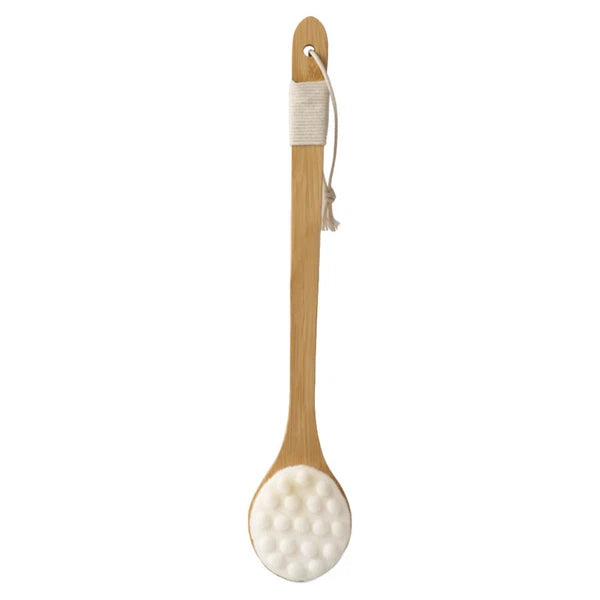 Shower Body Brush Fibre Long Handle Back Scrubber for Skin Exfoliating