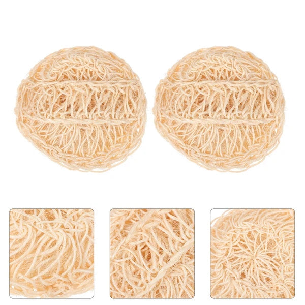 2 Pcs Sisal Bath Brush Man Mother Scrubber for Body Bathing Accessories