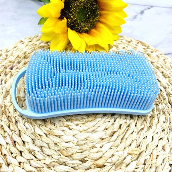 Silicone Bath Brush Shampoo Shower Scrubber for Nourishing