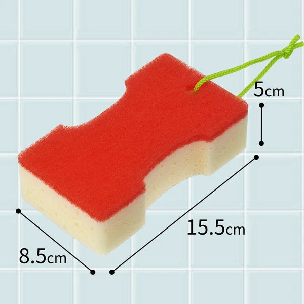 LEC Gekiochi Akakabi-kun Bath Cleaner Nylon & Brush