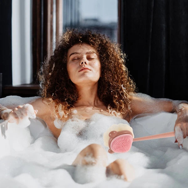 Bath Brush Exfoliating Body Scrubber Dad Back Shower Bathroom Scrubbing