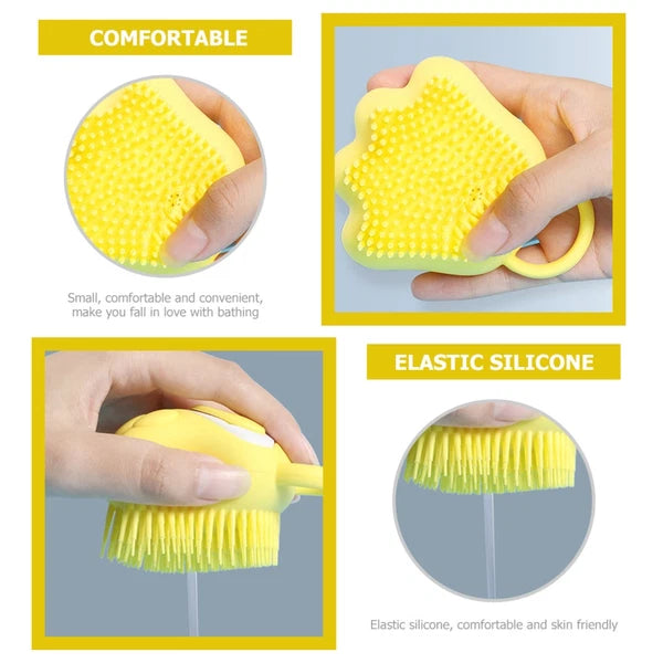 Cat Claw Bath Brush Child Baby Silicone Shower Scrubber Children Bathing