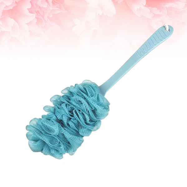 Bath Sponge Back Cleaner Brush and Towel Shower Scrubber Long Handle