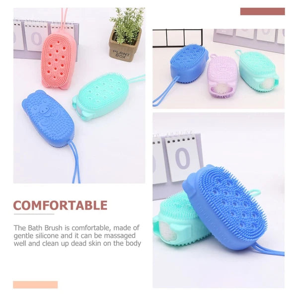 4 Pcs Scrub Brush Shower Scrubber for Body Child Baby Bath Brushes