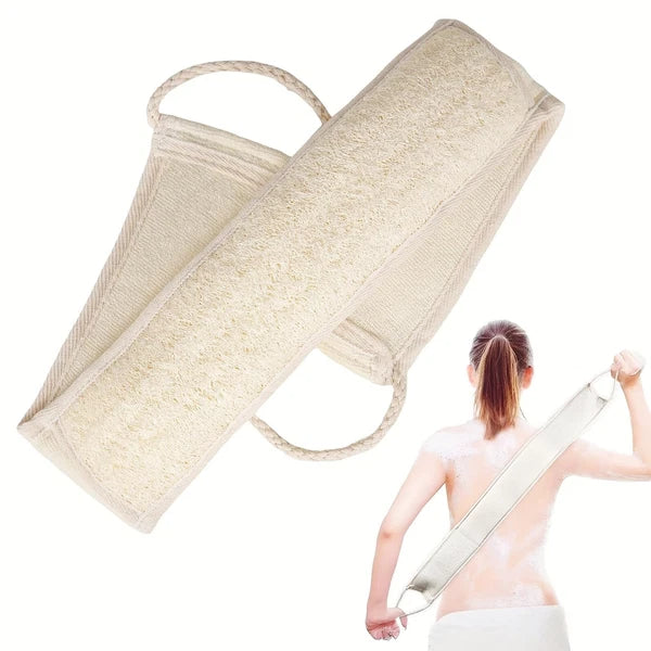 Natural Loofah Sponge Back Scrubber for Bath Shower, Exfoliating Body Scrubbe...
