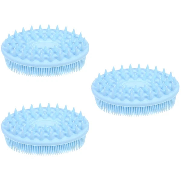3 PCS Silicone Bath Brush Baby Body Brushes for Shower Shampoo Washing