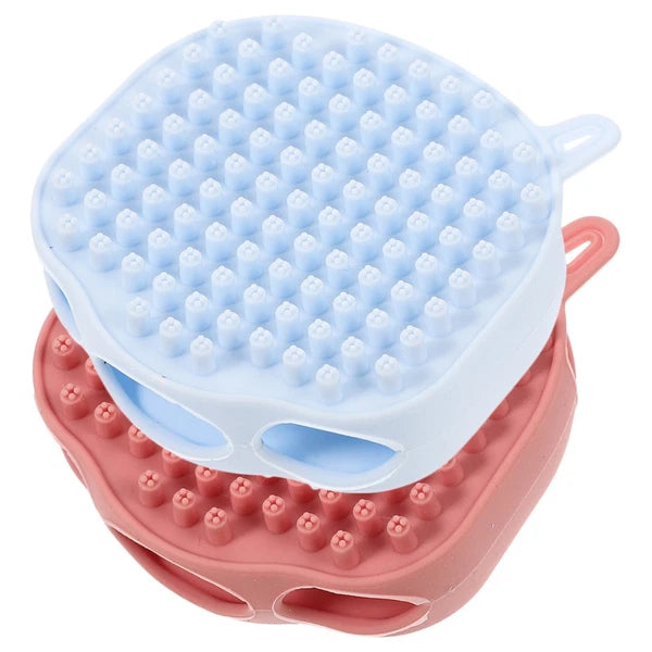 2 Pcs Shampoo Bath Brush Travel Child Body Scrub Shower Scrubber
