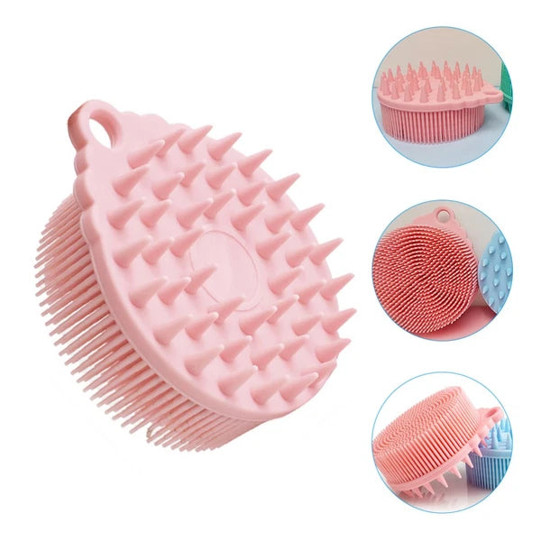 Bath Brush Brushes Silicone Body Shower Child Baby Hair Scrubber