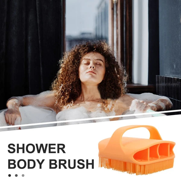 Silicone Bath Massage Brush Man Back Scratcher for Women Bathing