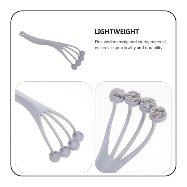 2 PCS Exfoliating Bath Brush Brushes Shower Back Scrubber for Men