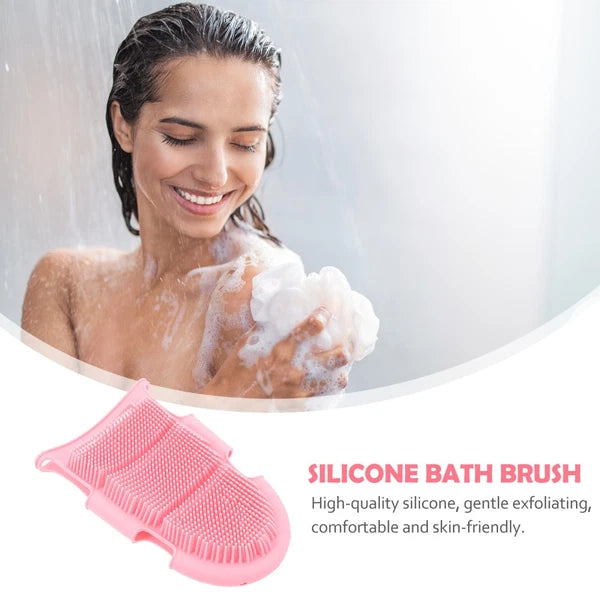 Bath Brush Elderly Child Soft Silicone Body Cleansing Scrubber for