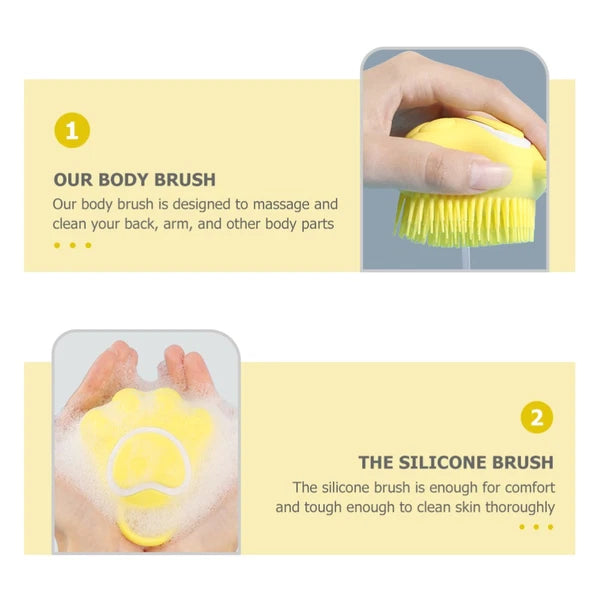 Cat Claw Bath Brush Child Baby Silicone Shower Scrubber Children Bathing