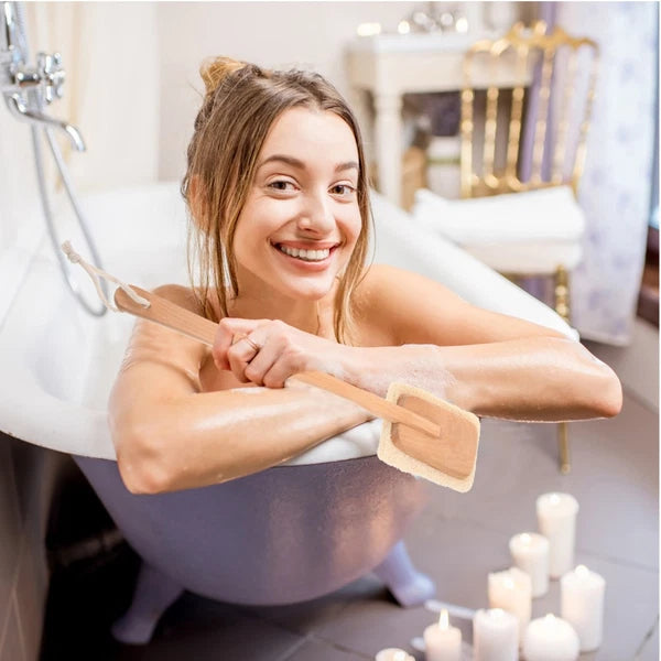 Back Massage Brush Scrubber for Shower Body Long Handle