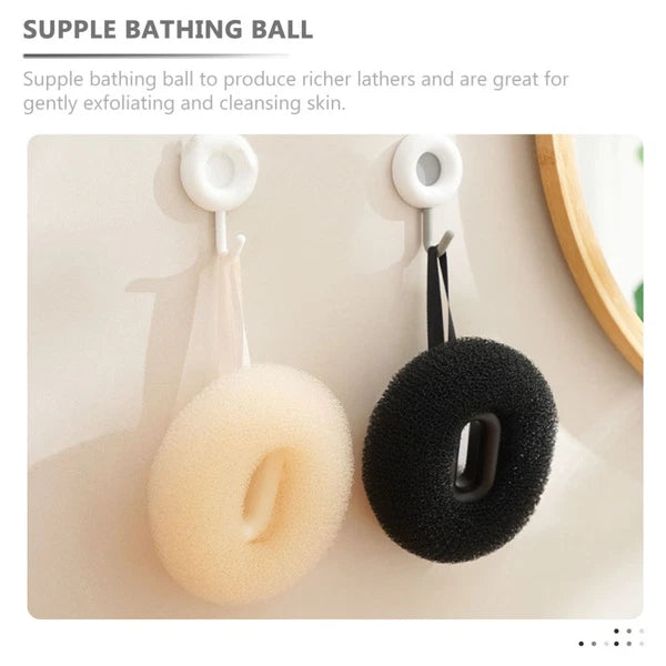 2 Pcs Bath Ball Brush Travel Bathroom Gadgets Exfoliating Shower Scrubber