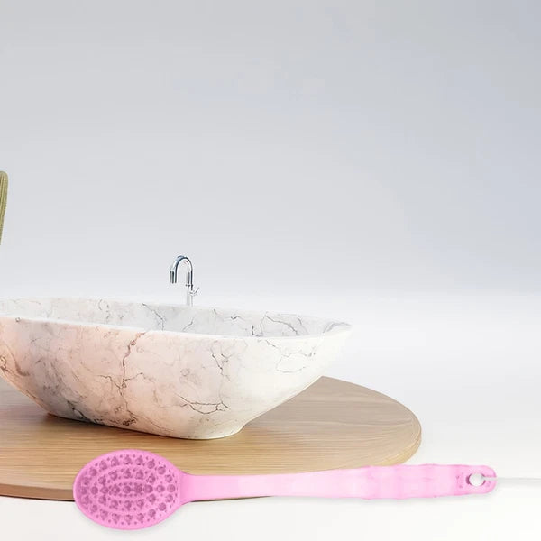 3pcs Long Handle Bath Scrubber Back Brush Massage Brush Bath Brush
