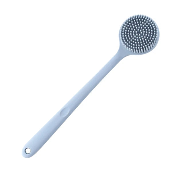 Wood Back Brush Body Scrubber Bath Silicone Exfoliator for Shower