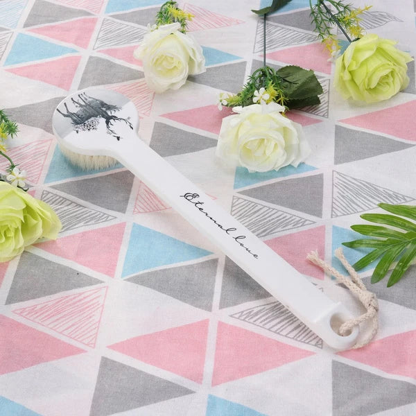 Dry Body Brush Exfoliating Body Brush Back Scrubber Brush Bristle Bath Brush