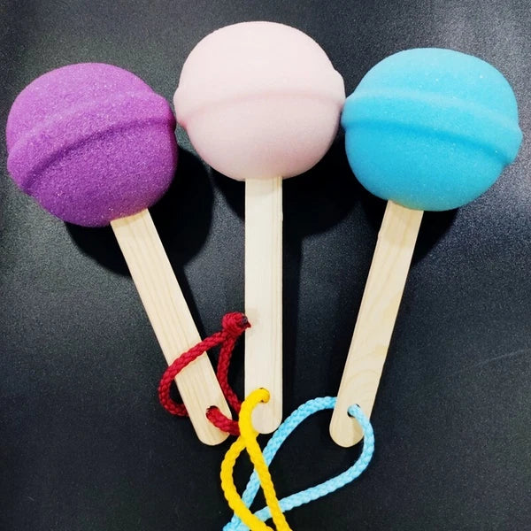 Popsicle Cute Shower Sponges Soft Bathing Scrub forKids Rainbow Baby Bath Sponge