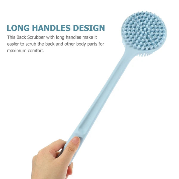 Silicone Bath Brush Back Cleaning Scrubber Man Backbrush for Shower