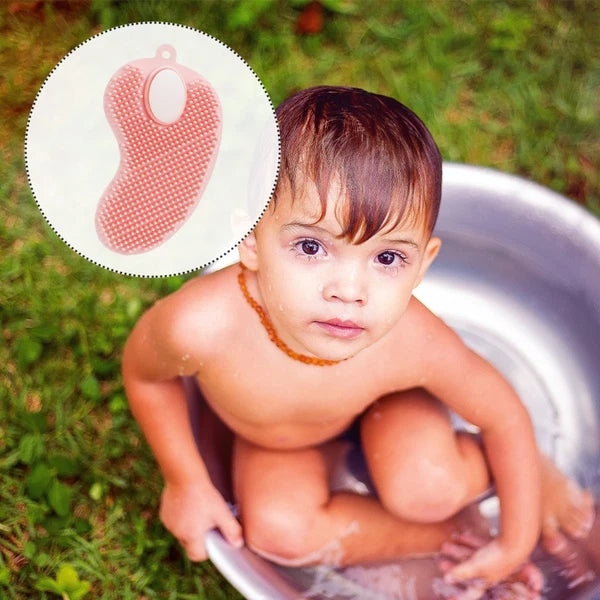 Shampoo Massage Brush Silicone Bath with Hole Soft Cleaning
