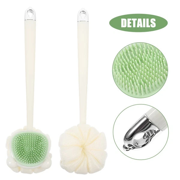 Scrub Brush Body Scrubber Shower Back Bathroom with Long Handle Long-handled