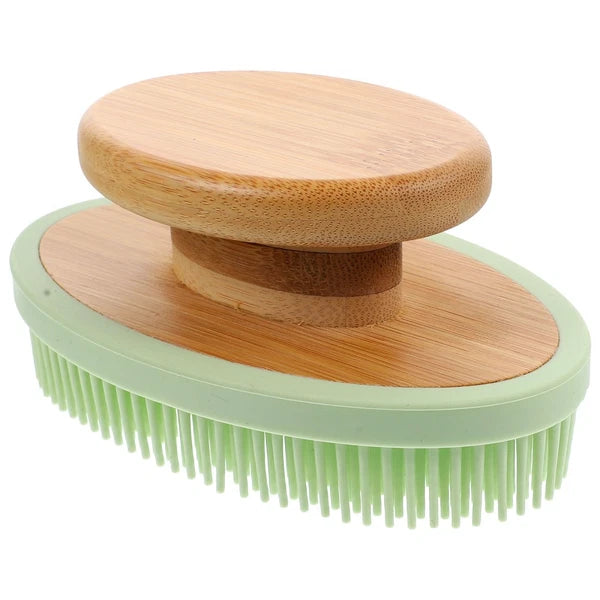 Bath Brush Exfoliating Back Scrubber for Shower Silicone Exfoliator