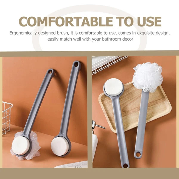 4 Pack Bath Ball Brush Child Body Shower Scrubber Exfoliating Back with Handles
