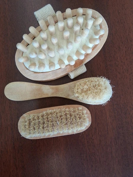 Wooden Body Brushes Natural Wood Shower Brushes
