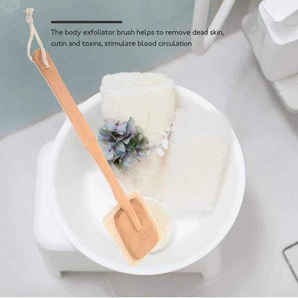 Back Massage Brush Scrubber for Shower Body Long Handle