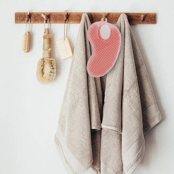 Shampoo Massage Brush Silicone Bath with Hole Soft Cleaning