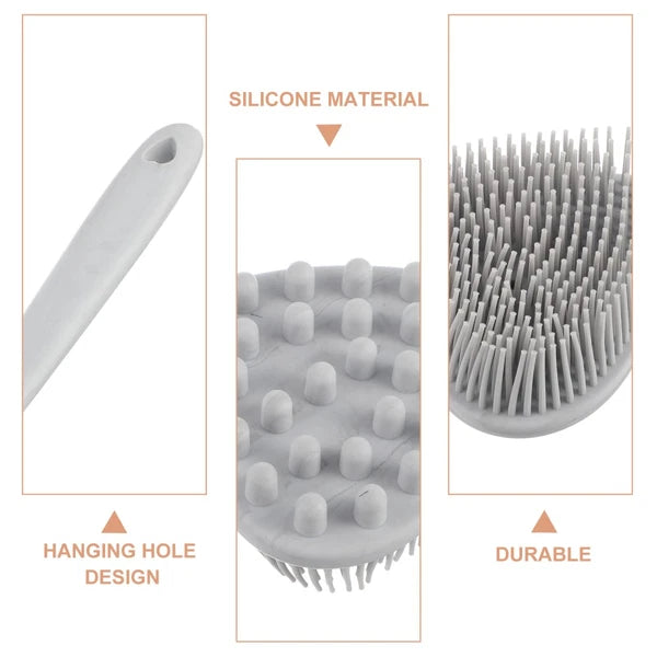 Heart-shaped Bath Brush Shower Exfoliator Scrubber Long Handle Bathing