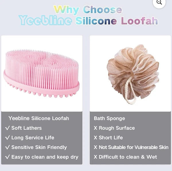Silicone Exfoliating Bath Scrubber for Skin Care & Cellulite Reduction - A0088