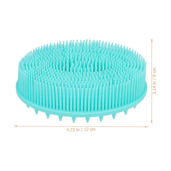3Pcs Shampoo Silicone Hair Brush Kids Massage Bath Brush Scrubber
