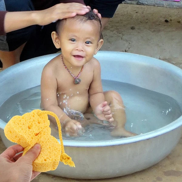 1Pc Baby Bath Sponge Bath Rub Cartoon Shower Sponge Infant Bathing Brush