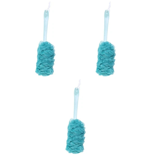 3 Pieces Bath Brush Man Back Scrubber with Long-handle Scratcher for Men