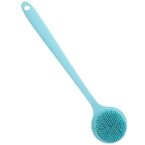 Long Handle Bath Brush Silicone Body Scrubber Exfoliator Exfoliation