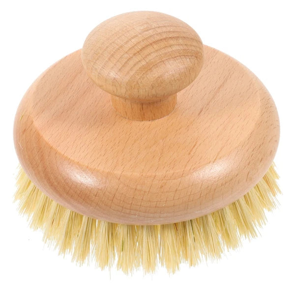 1pc Practical Round Handle Body Brush Easy Cleaning Brush Bathing Supplies