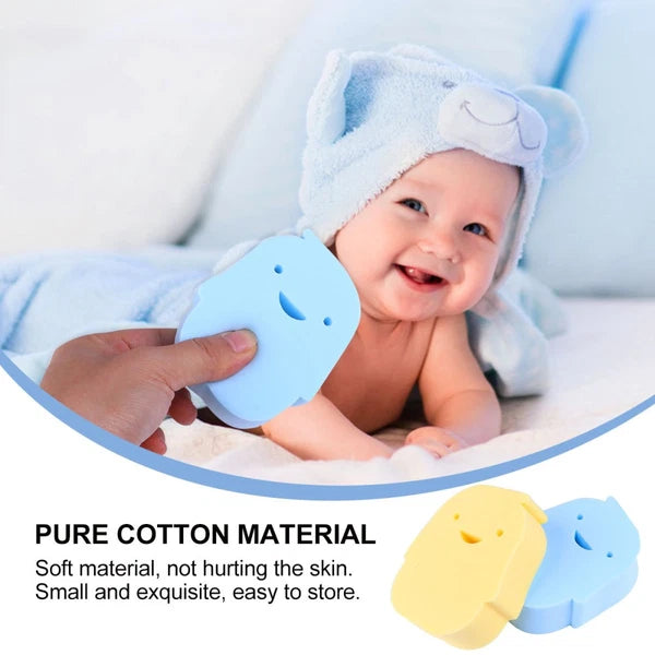 2 Pcs Bath Sponge Newborn Toddler Body Brush Shower Sponges Baby