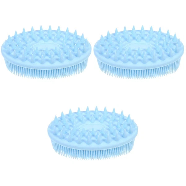 3 PCS Silicone Bath Brush Baby Body Brushes for Shower Shampoo Washing