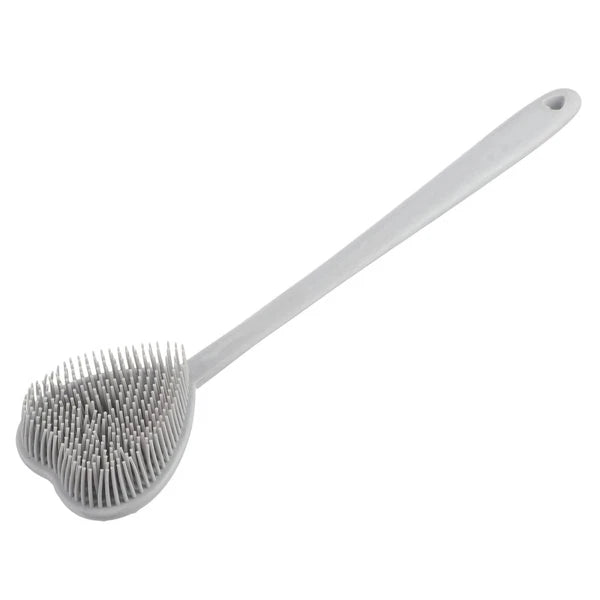 Heart-shaped Bath Brush Shower Exfoliator Scrubber Long Handle Bathing