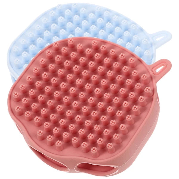 2 Pcs Shampoo Bath Brush Travel Child Body Scrub Shower Scrubber
