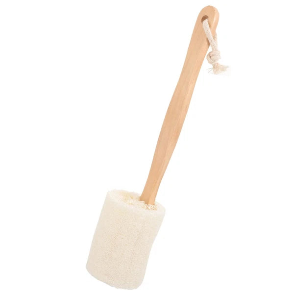 Loofah Shower Brush Exfoliating Bath Stick Body Exfoliator Cleaning